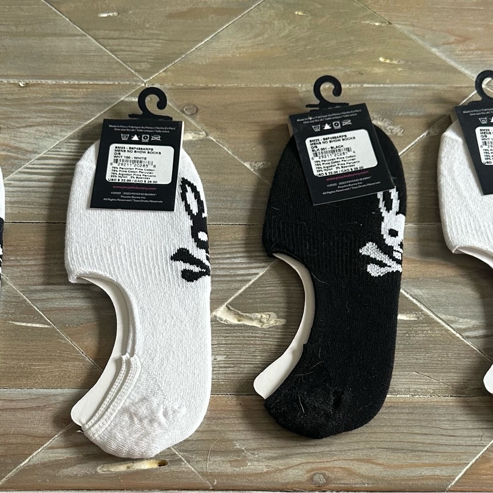 Psycho Bunny Men’s Socks - 4 pairs - NWT